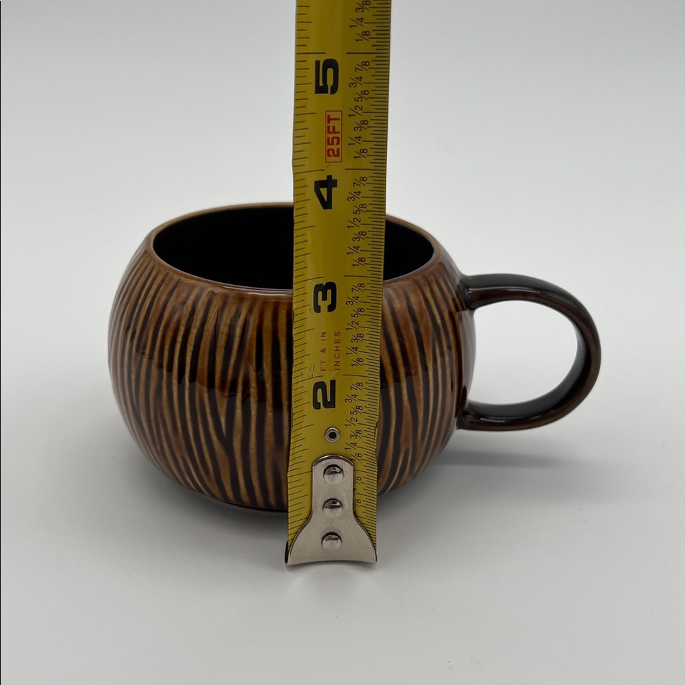 Starbucks Tropical Tiki Brown Coconut Coffee Mug 12oz 2013 - Picture 7 of 8